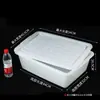 Caixa Plástica Branca Extra Grossa Retangular Picante Quente Cozinha Bandeja de Gelo Sem Tampa Geladeira Freezer Bacia Churrasqueira Bacia de Gelo