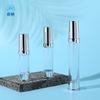 15ml20ml30ml hombro emulsión botella de vacío viaje spray embalaje presionar emulsión plateado plata brillante portátil