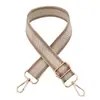 Nova cor dourada e prateada alça de ombro de seda alça longa transversal de ombro feminina acessórios de bagagem alça decorativa alça de bolsa de comércio exterior