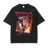 Camiseta Nami One Piece Street Clothing Retro Washed Animation Camiseta Manga Curta AliExpress Explosive camiseta