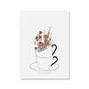 Nordic Moderno Linha Simples Abstrato Xícara de Café Flor Cozinha Restaurante Café Pintura Decorativa Núcleo Pintura Pendurada Pôster