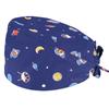 Gorro de Enfermera Estampado de Algodón Puro para Mujer, Lindo Gorro para Quirófano de Odontólogo Oral, Gorra Plana Profesional para Hombre