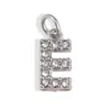 [Procesamiento Personalizado] Colgante de Acero Inoxidable con Incrustaciones de Diamantes de 26 Letras Estilo Europeo y Americano Transfronterizo para Collar y Pendientes DIY Accesorios Hechos a Mano