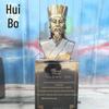 Escultura de plástico reforçado com fibra de vidro cobre fundido antigo limpo governo sistema legal celebridade busto escultura Shang Yang campus escultura de cobre fundido celebridade