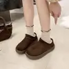 Moda Suaves de Nieve Birkenstocks con Aumento de Lana 2026 Suela Suave Botas de Algodón Simples Nuevas para Mujer Cómodas Engrosadas Invierno
