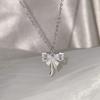Tasa de rechazo súper alta ~ collar de cadena con lazo para el cuello de chica de alto valor de belleza, diseño de temperamento, nicho senior, cadena para la clavícula ins