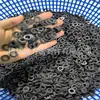 Suministro por lotes junta negra de PTFE, anillo de sellado modificado relleno de negro de PTFE, junta pequeña