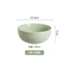 Estilo Ins Moca Nueva Vajilla de Cerámica Plato de Mesa de Gama Alta Bol de Arroz de Alto Valor Hogar Bol Francés para Sopa de Fideos