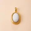 Pingente Individual Novo Produto Transfronteiriço Pingente Oval Fundido Charme Acessórios para Joias Artesanais DIY Acessórios Versáteis de Alta Qualidade