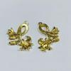 Diy nuevo colgante antiguo colgante pequeño pendientes pendientes flor ropa latón胚 original de cobre horquilla nuevo estilo nacional