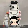 Pulsera Pequeña de Jade con Lazo Adecuada para Funda de Teléfono Apple 17promax iPhone 15 Dibujo Animado Lindo 16 Textura de Concha