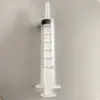 Irrigador de jeringa de plástico de empuje manual, gran capacidad, alimentador de líquidos para mascotas de boca ancha, tapón de goma grande, jeringa transparente
