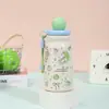 Nueva taza aislada portátil 316 de acero inoxidable, elegante y linda, para niñas, popular entre los estudiantes, con un diseño único de dibujos animados y pajilla