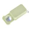 Lupa Portátil Plegable Extraíble con Luz LED Lente de Doble Capa 15X+30X para Coleccionar y Valorar Antigüedades y Artefactos Lupa 45X