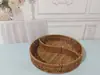 Cesta de Almacenamiento Compartimentada Decorativa Tejida de Bambú Anti-Ratán para Frutas y Verduras, Snacks, Dulces, Artículos Varios del Hogar