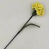 Flor de Cravos Artificial de Tricô Crochê à Mão Flor de Cravos Tecida Ornamento Decorativo Presente Flor Pronta