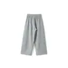 Bolsillo Oculto Frontal Pantalones de Forro Polar Cropped Estilo Nuevo de Invierno con Pantalones de Abuela Pierna Ancha Desestructurados Pantalones de Chándal Gruesos Transfronterizo