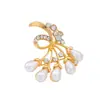 Broche Vintage Exquisito com Flores Incrustadas, Venda Quente Transfronteiriça, Adequado para Senhoras Usarem em Banquetes e Festas de Negócios, Exalando Elegância
