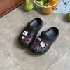 Zapatos Perforados Estilo Clásico Xiaohongshu de 2.5 cm para Mujer, Pantuflas de Eva con Suela Gruesa para Uso en Exteriores, Sandalias de Verano Antideslizantes Transpirables que Aumentan la Altura