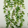 Planta de parede com folhas de samambaia artificial para dinheiro, arranjo de cena de parede, folhas de samambaia penduradas, folha de Milão artificial para pendurar na parede