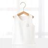 Chaleco Pequeño de Medio Espalda para Bebé Usando Algodón Puro Portabebés de Verano Delgado Top de una Sola Pieza Sin Mangas Anti-humedad Vestido de Verano