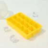 Bandeja de Gelo de Silicone Atacado 15 Cubos Molde para Fazer Gelo Cerveja Chá de Leite Uísque Vinho Tinto Molde de Cubo de Gelo Caixa de Gelo de Silicone