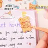 Pegatinas de Oso de Dibujos Animados, Pegatinas Transparentes Lindas de Mascota Impermeables, Pegatinas para Manualidades, Pegatinas de Osito Amarillo para Teléfonos Móviles y Vasos de Agua