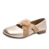 Novos Sapatos Femininos de Verão 2025 com Solado Macio Que Não Cansam os Pés, Peça Externa Floral na Ponta do Pé para Usar com Saias, Sapatos Franceses Slip-On