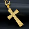 Collar con colgante de diamantes chapado en oro y acero de titanio con joyería de hip hop HIPHOP europea y americana.