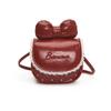 Bolso Pequeño Cuadrado de Hombro, Nicho, Dulce, Estilo Coreano, Lazo, Bolso Silla de Montar de Moda, Bolso Cruzado Simple para el Trabajo