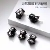 Obsidiana Plateada Natural Estrella de Arco Accesorios Hechos a Mano Semiacabados Piezas para Joyería DIY Piezas Talladas Venta Directa de Fábrica
