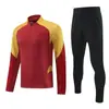 Traje de Entrenamiento de Fútbol Traje con Media Cremallera Otoño e Invierno Manga Larga Ropa Deportiva para Correr Secado Rápido Transpirable Traje de Fitness