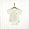 Ropa de Bebé Verano Delgado Body de Manga Corta Modal Romper Triangular para Recién Nacido Mono de Bebé Recién Nacido Verano