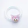 Sanrio desenho animado Cão Yugui corda de cabelo para coque tiara amarrar cabelo elástico de cabelo Rabo de cavalo transparente laser colorido fio de telefone Anel de cabelo