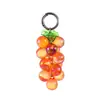 Chaveiro Pingente Criativo Transparente de Acrílico em Forma de Cacho de Uva Corrente de Celular de Uva de Cristal Fresco Pequeno Presente Venda por Atacado