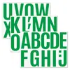 Pegatinas de letras de 4 pulgadas para estampado en caliente transfronterizo para coches, paredes, exposiciones, escuelas y jardines de infancia, letras grandes para manualidades