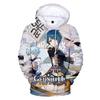 Chalecos de pareja periféricos 3D del juego de animación de Dios original transfronterizo nuevo 2021 Sudadera con capucha Genshin Impact
