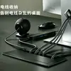 Tapa para Agujero de Cable de Escritorio con Cepillo Amortiguador, Caja de Gestión de Cables, Tapa Decorativa para Cables de Escritorio, Placa Cuadrada para Cubrir Cables de Mesa de Conferencias