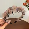 Faixa de Cabelo Gradiente de Malha Suave para Mulheres 2026 Novo Estilo Faixa de Cabelo para Lavar o Rosto Uso Diário Presilha de Cabelo High-Top