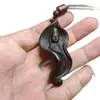 Colgante de Guanyin de Madera de Agarwood Dara Gan Adorno Hecho a Mano Cabeza de Guanyin Talla en Madera Hoja de Loto Bodhisattva Collar