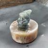 Hombre de Navidad de cristal 3cm piedra natural Papá Noel piedra semipreciosa talla regalo pequeño exquisito