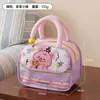 Bolsa de Almuerzo de Papel de Aluminio Grueso Linda de Dibujos Animados Bolsa de Almuerzo Portátil Cherry Girl Bolsa Portátil Linda con Bolsa de Hielo