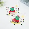 Calcetines de Dinosaurio de Dibujos Animados para Niños, Bolsa Sellada, Toalla, Bolsa de Almacenamiento Auto-sellante, Goma para el Cabello, Banda de Goma, Bolsa Sellada de Plástico, Venta al por Mayor