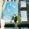 Dinosaurio Arcoíris Estilo Fresco Natural Láser Nuevo Atrapasoles Colorido Pegatina Electrostática Decoración de Vidrio Pegatina para Ventana