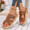 Colección Nueva de Verano 2026: Sandalias Planas Casuales, Cómodas y Elegantes para Mujer Talla Grande, Talla Única para Todos, para Exportación