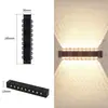 Luz solar para jardim externo, luz de arruela de parede externa à prova d'água, holofote de paisagismo para parede externa de villa, luz de parede decorativa de ambiente