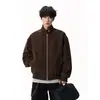 Chaqueta de vuelo vintage deconstruida unisex estilo americano de moda, chaqueta corta de primavera para hombre talla grande, nuevo estilo para jóvenes