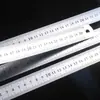 Régua reta de aço inoxidável, régua de escritório, régua com escala espessa, régua de aço dupla face metálica, régua de chapa de aço de 20 cm para desenho de engenharia e rascunho