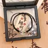 Pulsera de Pareja Hebilla de Seguridad de Jade de Alta Calidad Marea Nacional Regalo para Este Año de Vida Cuerda Tejida a Mano Cuerda Roja para Amigos Hombres y Mujeres