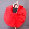 Falda Grande de Columpio para Danza de Xinjiang Infantil, Disfraz de Baile Étnico de Xinjiang para el Día del Niño, Conjunto de Práctica de Danza Clásica, Fluido y Transpirable